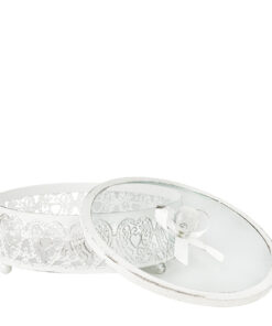 Alternative view of Mathilde M decoratieve glazen pot met deksel groot