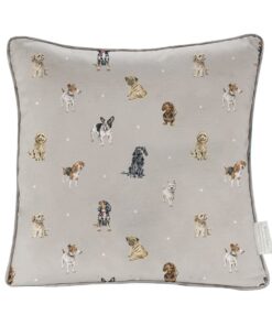 Alternative view of Kussen Hond met bloemen - woonkussen