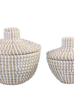 Alternative view of Manden zeegras met deksel set 2