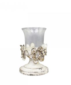 Alternative view of Kandelaar met bloemen verouderd klein