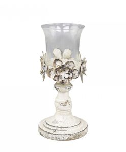 Alternative view of Kandelaar met bloemen verouderd groot