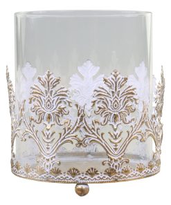 Alternative view of Windlicht verouderd goud groot