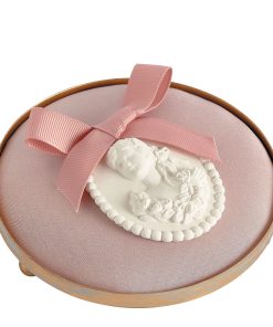 Alternative view of Mathilde M gestoffeerd dienblad voor geursteen - Roze