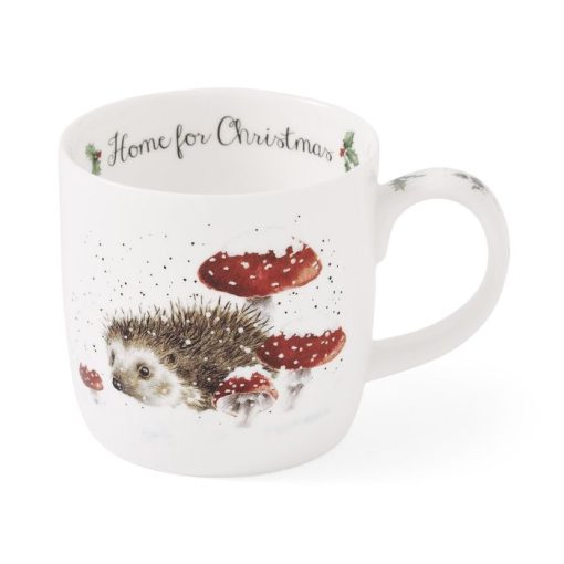 Home For Christmas Hedgehog Mug