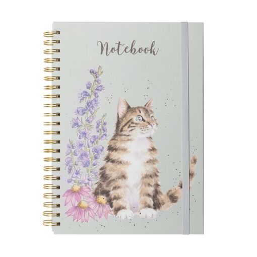 Whiskers and Wildflowers Cat Notebook