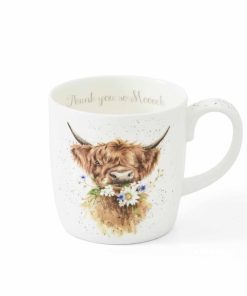 Alternative view of Large Thank You Cow mug