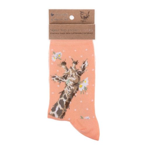 Flowers Giraffe women socks