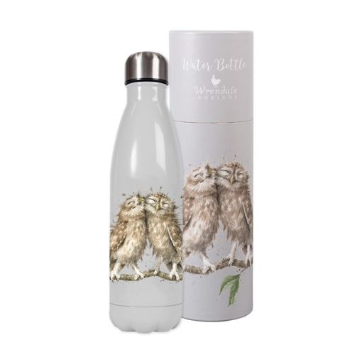 Birds of a Feather owl water bottle