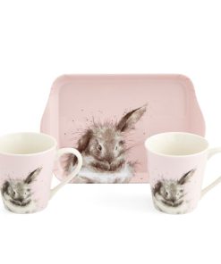 Alternative view of Bathtime Rabbit mug and tray set